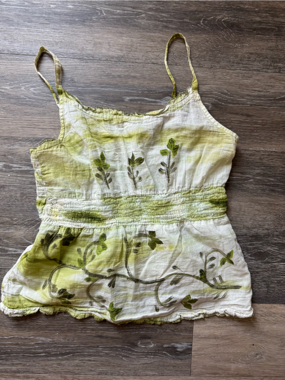 Vintage Cute Options Women’s floral Tank Top sz M